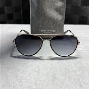 Kenneth Cole NWT Aviator Sunglasses Shop Pilot Titanium Aviator Sunglasses | Kenneth Cole main image 2